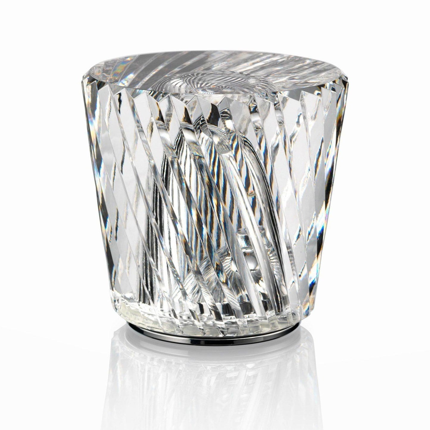 Lampe Cristal LED Rechargeable, Sans Fil, 3000K, Ø8cm