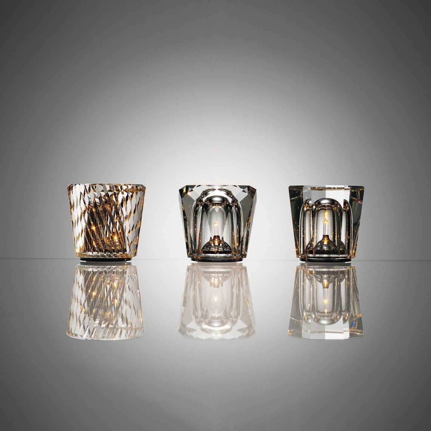 Lampe Cristal LED Rechargeable, Sans Fil, 3000K, Ø8cm
