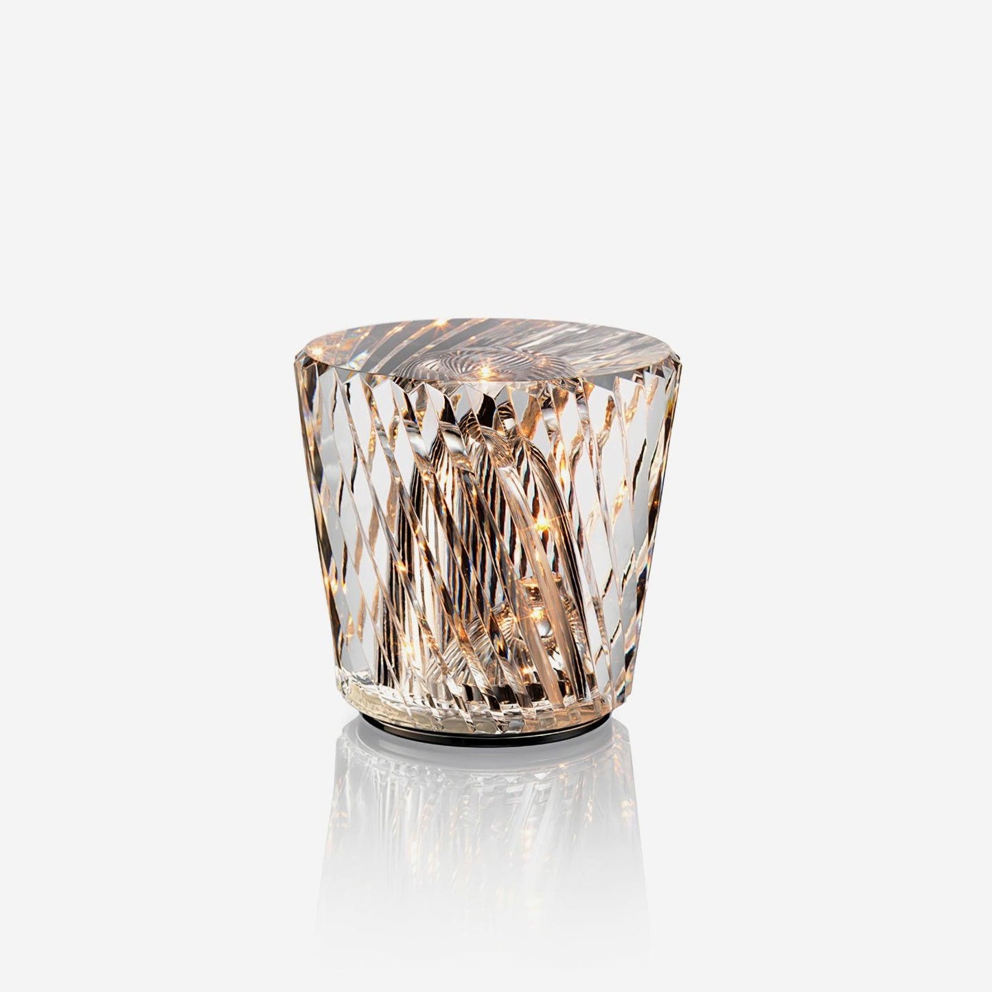 Lampe Cristal LED Rechargeable, Sans Fil, 3000K, Ø8cm