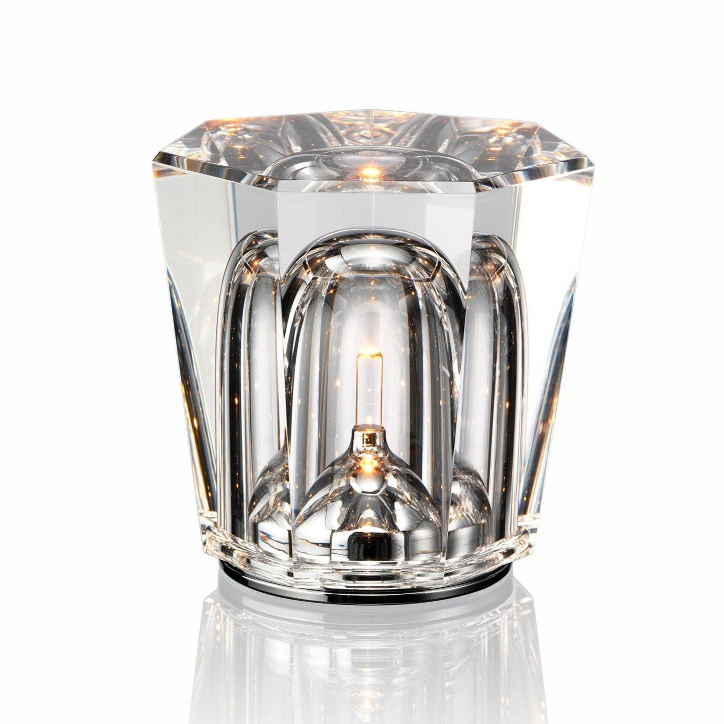 Lampe Cristal LED Rechargeable, Sans Fil, 3000K, Ø8cm