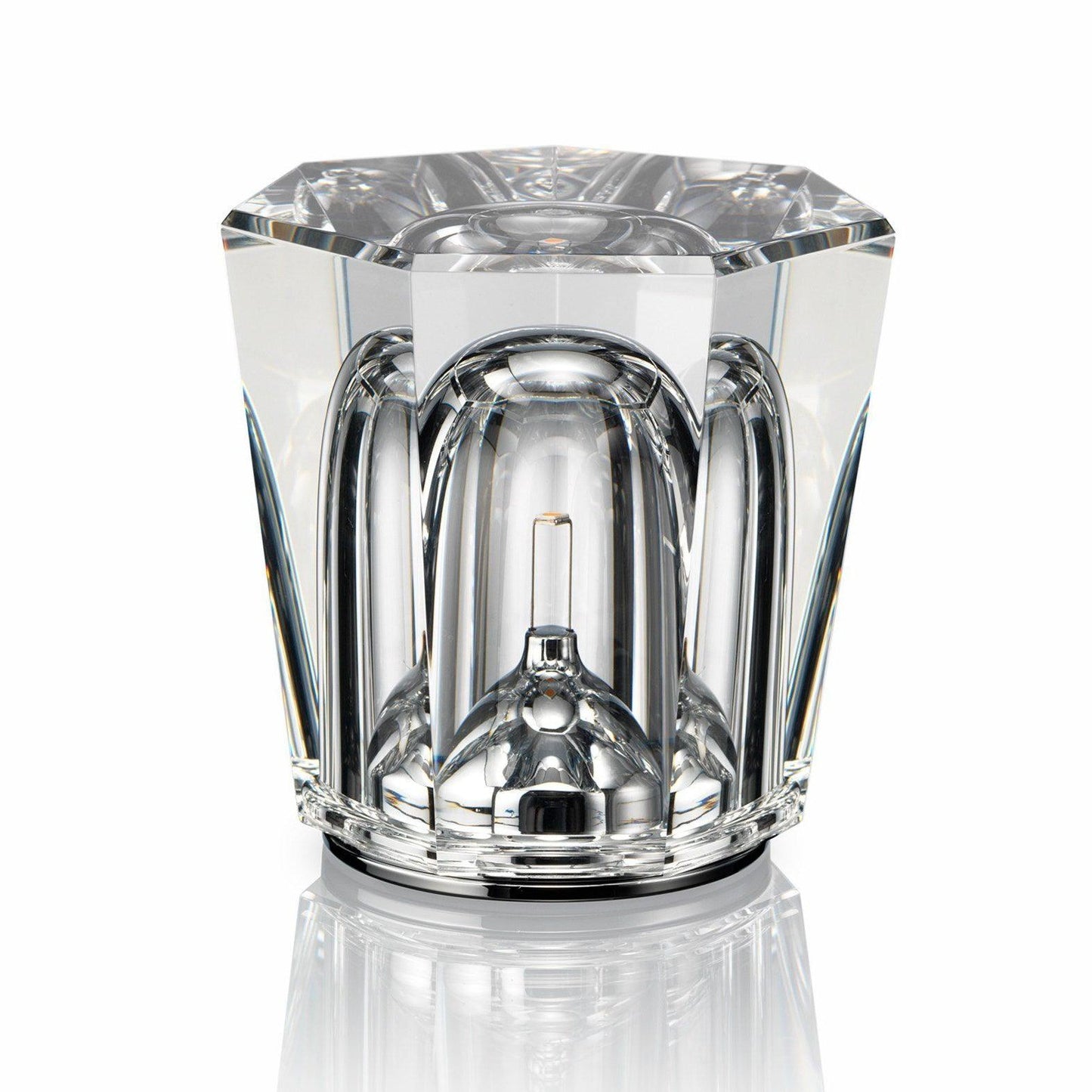Lampe Cristal LED Rechargeable, Sans Fil, 3000K, Ø8cm