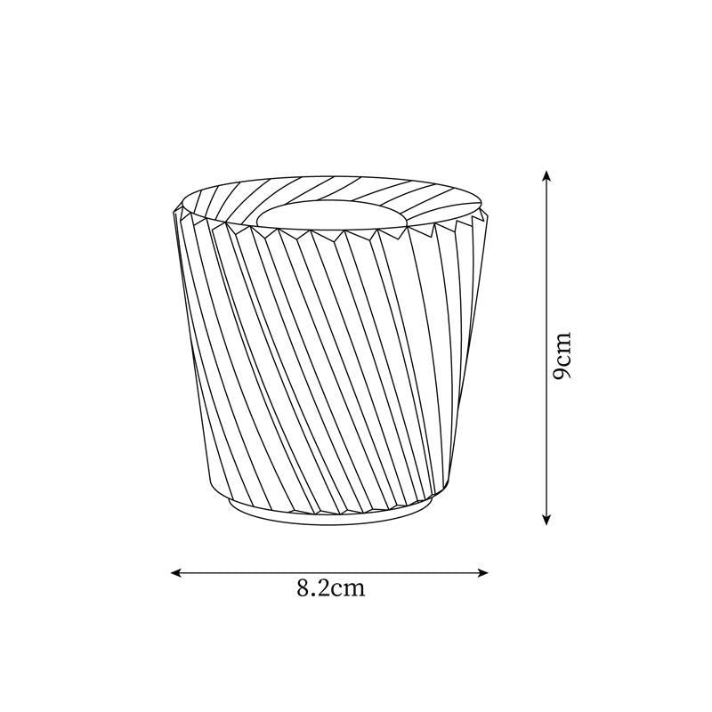Lampe Cristal LED Rechargeable, Sans Fil, 3000K, Ø8cm