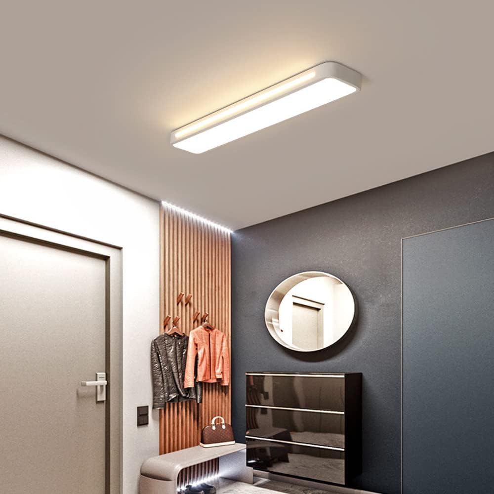 Plafonnier LED Long Minimaliste Nordique Salon/Chambre