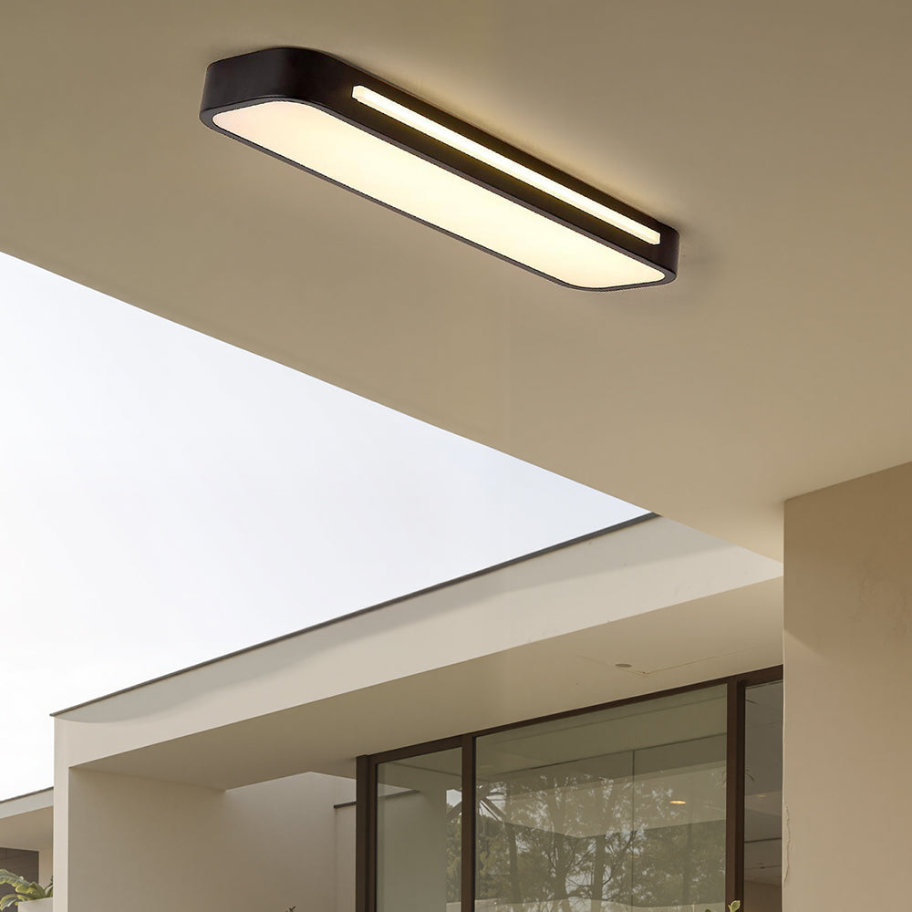 Plafonnier LED Long Minimaliste Nordique Salon/Chambre