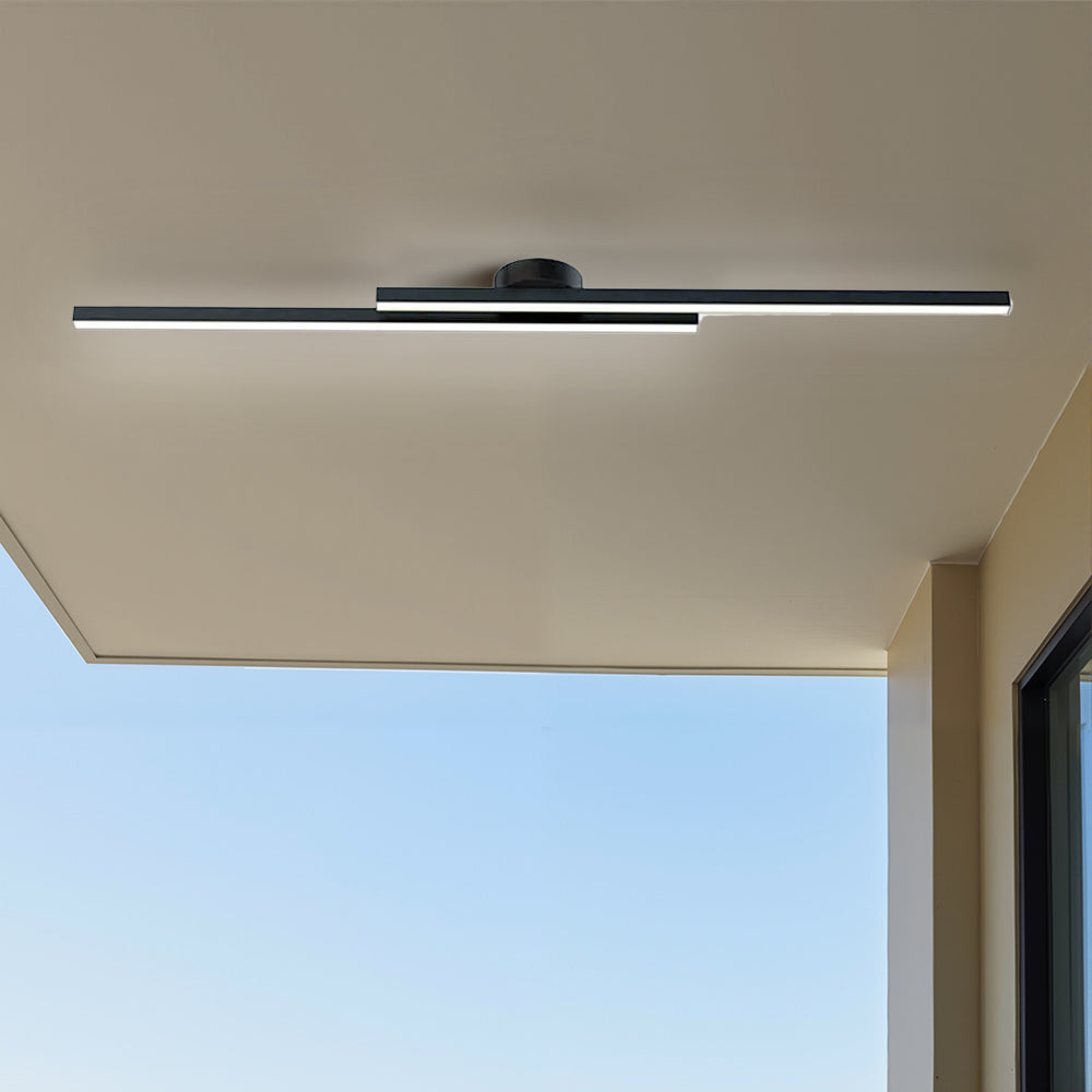 Plafonnier LED Moderne Aluminium Barre Semi-Encastré