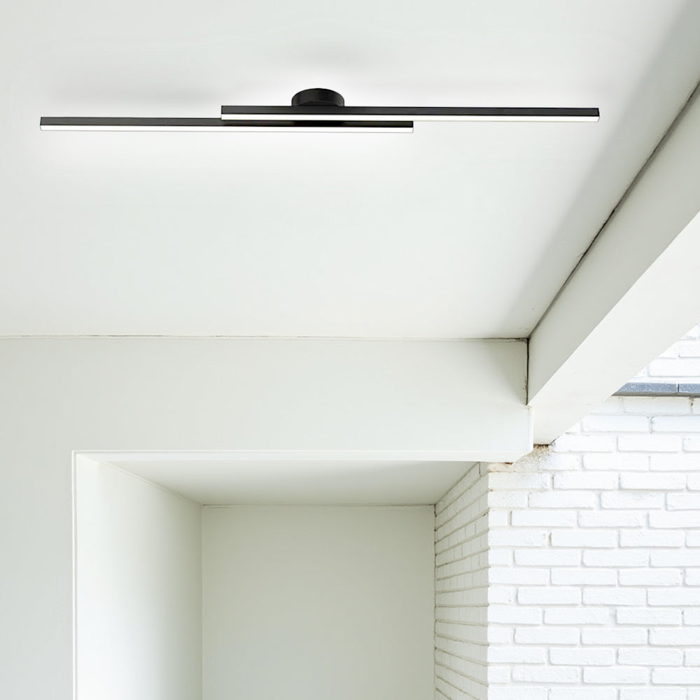 Plafonnier LED Moderne Aluminium Barre Semi-Encastré