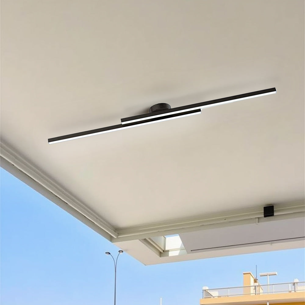 Plafonnier LED Moderne Aluminium Barre Semi-Encastré