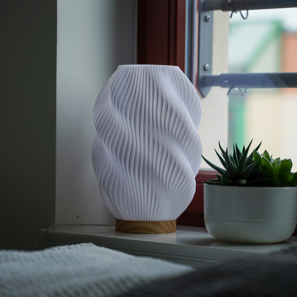 Lampe Design Moderne LED Ondulée Ambiance Chaude