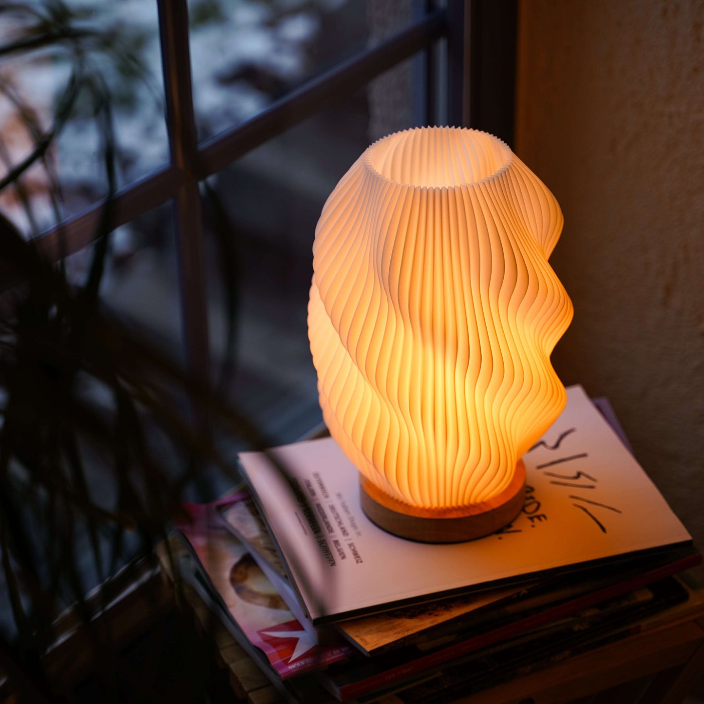 Lampe Design Moderne LED Ondulée Ambiance Chaude