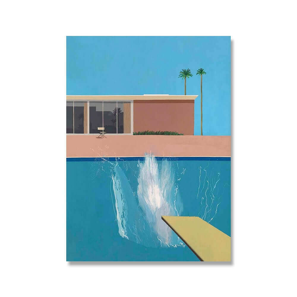 Toile Artistique Sans Cadre, A Bigger Splash, Style Pop Art