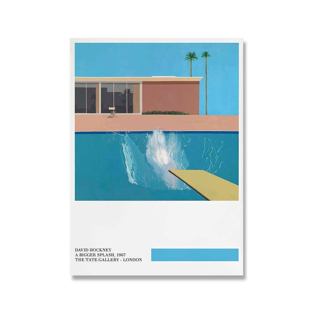 Toile Artistique Sans Cadre, A Bigger Splash, Style Pop Art