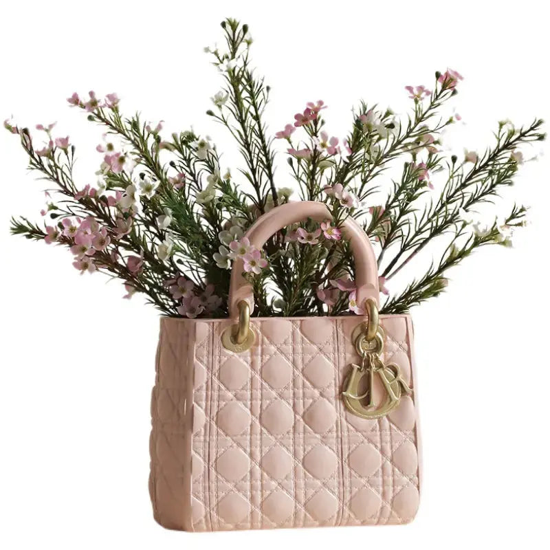 Vase Sac à Main Design – Résine Chic 28 cm