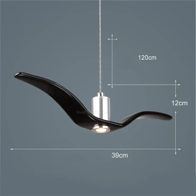 LumiOiseau - Suspension Luminaire Design Oiseau pour Salon et Salle à Manger
