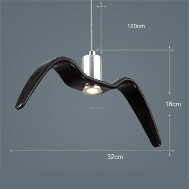 LumiOiseau - Suspension Luminaire Design Oiseau pour Salon et Salle à Manger