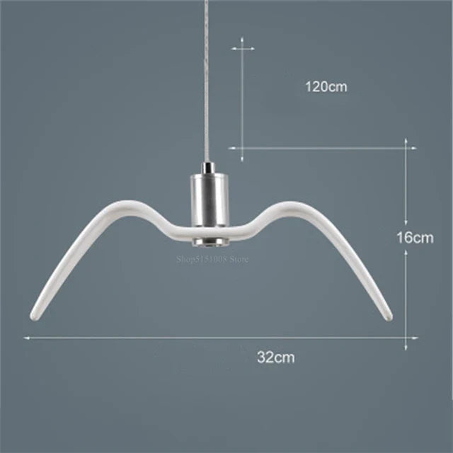 LumiOiseau - Suspension Luminaire Design Oiseau pour Salon et Salle à Manger