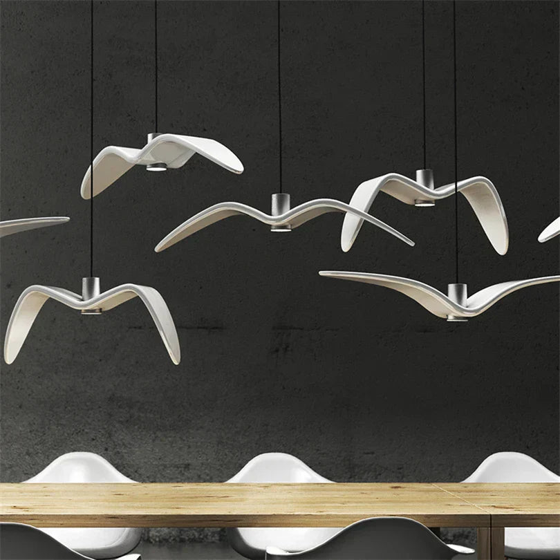 LumiOiseau - Suspension Luminaire Design Oiseau pour Salon et Salle à Manger