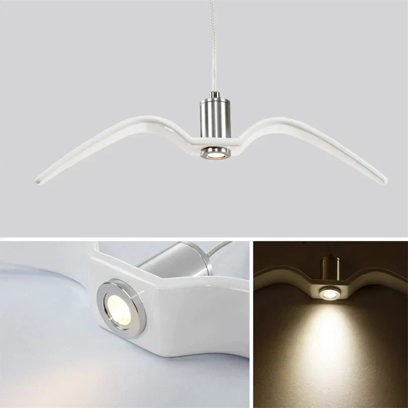 LumiOiseau - Suspension Luminaire Design Oiseau pour Salon et Salle à Manger