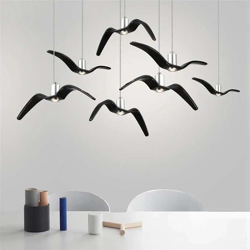 LumiOiseau - Suspension Luminaire Design Oiseau pour Salon et Salle à Manger