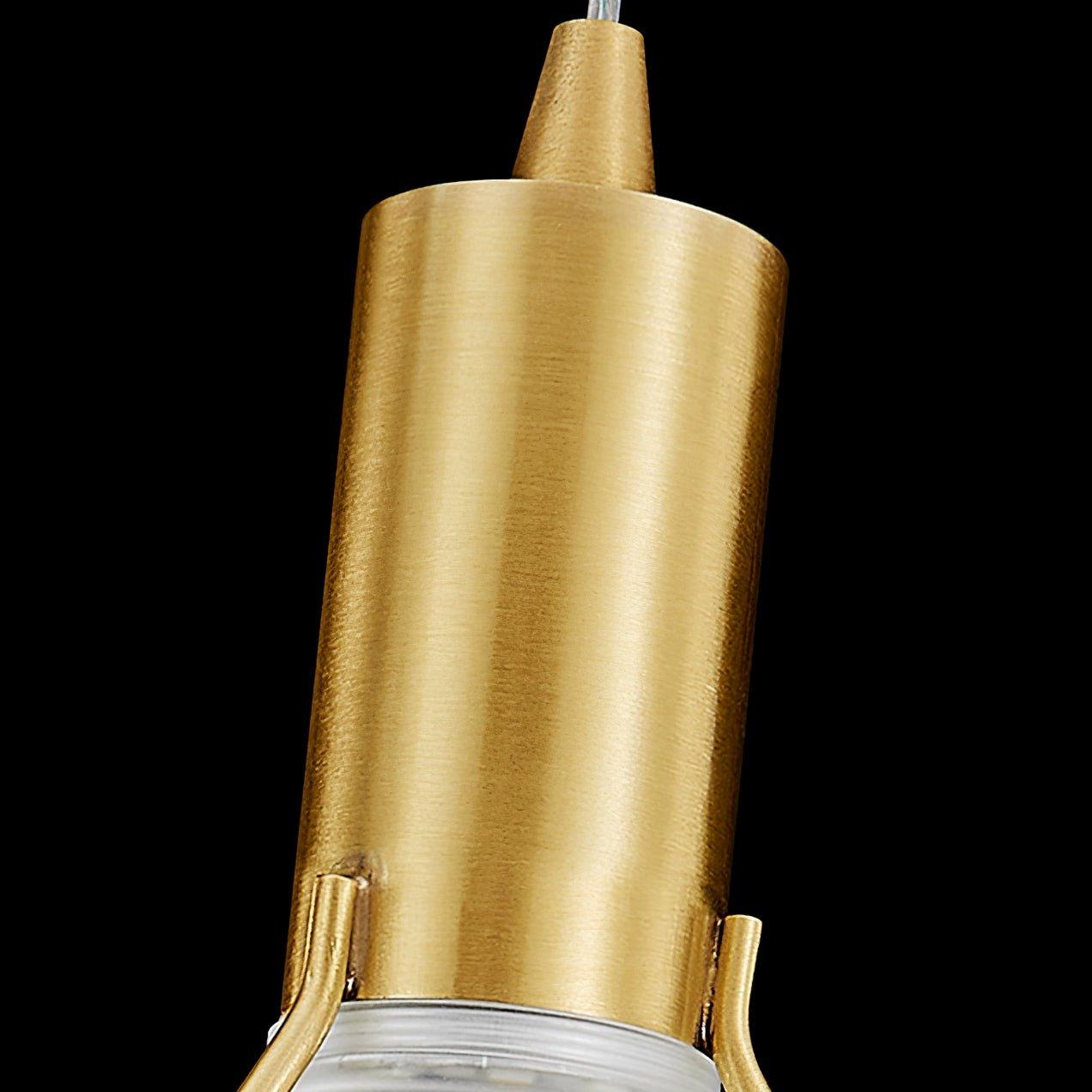 Suspension Moderne Cristal Diamant LED en Laiton