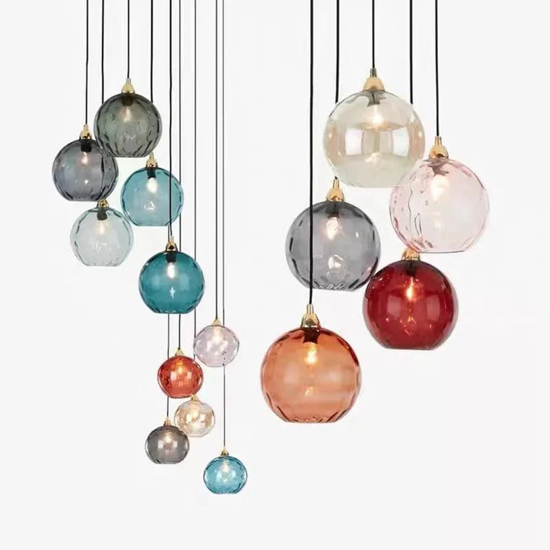 LumièreVerre | Suspension en Verre Sphérique | Éclairage Élégant et Moderne