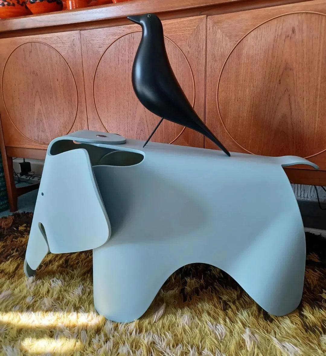 Oiseau Déco Eames House Style Folk Art – H28 cm