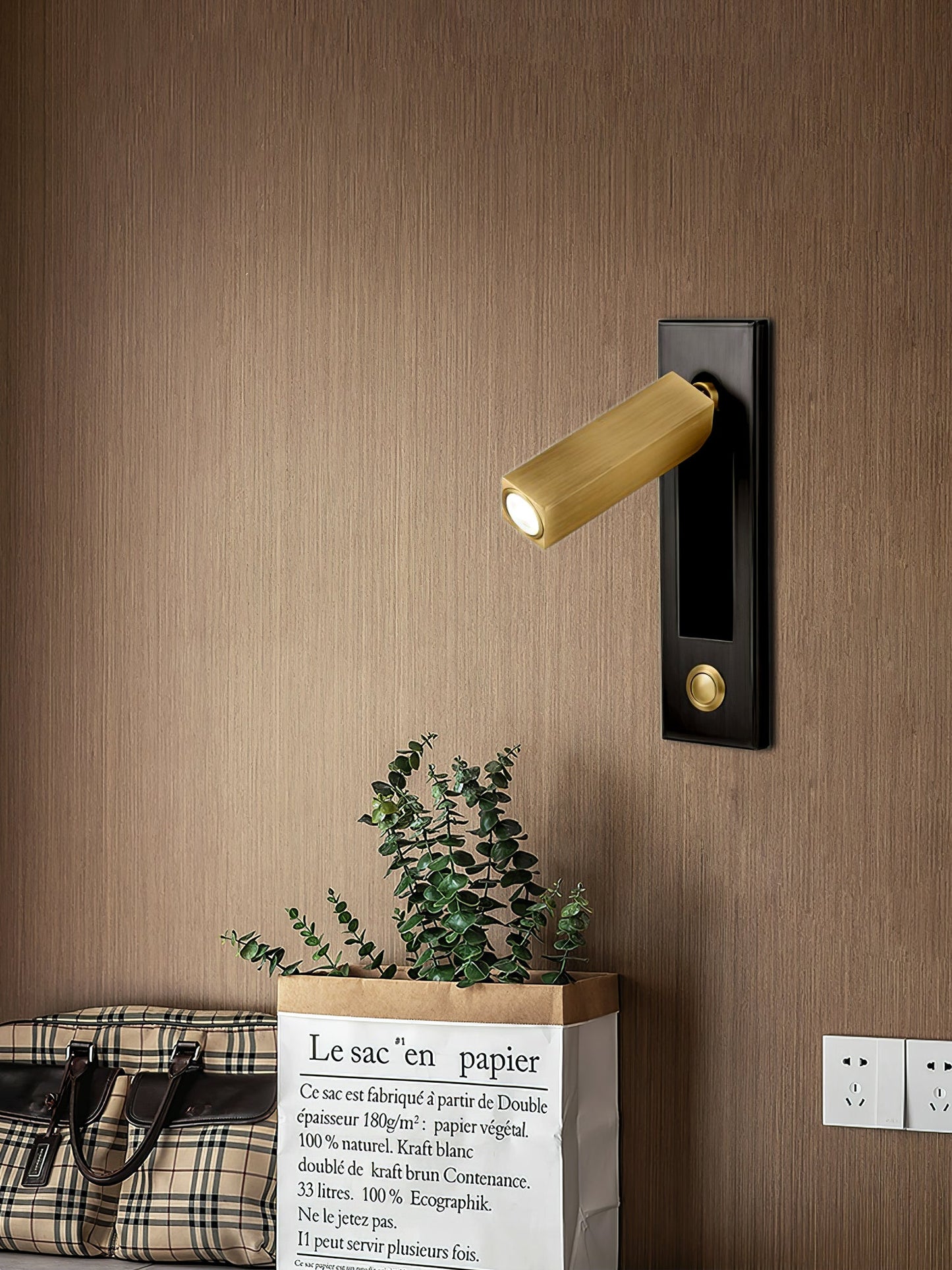Applique LED Murale Incrustée – Lecture et Chevet Orientable