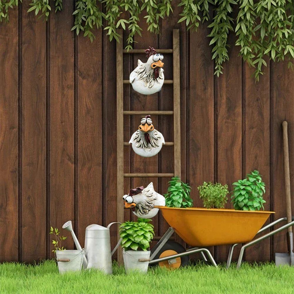 Statue Poule Résine Extérieure – Déco de Jardin Originale et Résistante