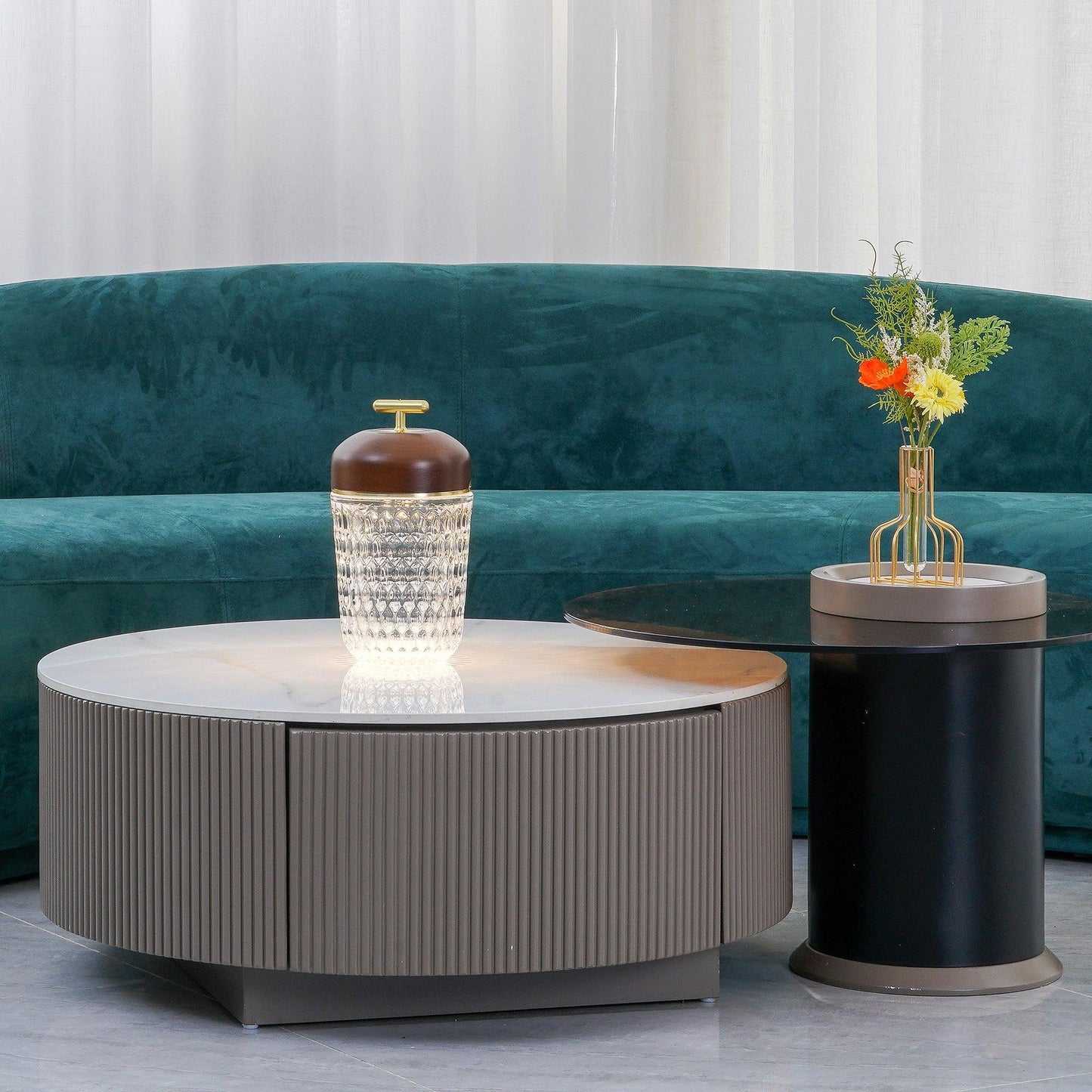 Lampe de Table Portable Folia | Éclairage Nomade et Élégant