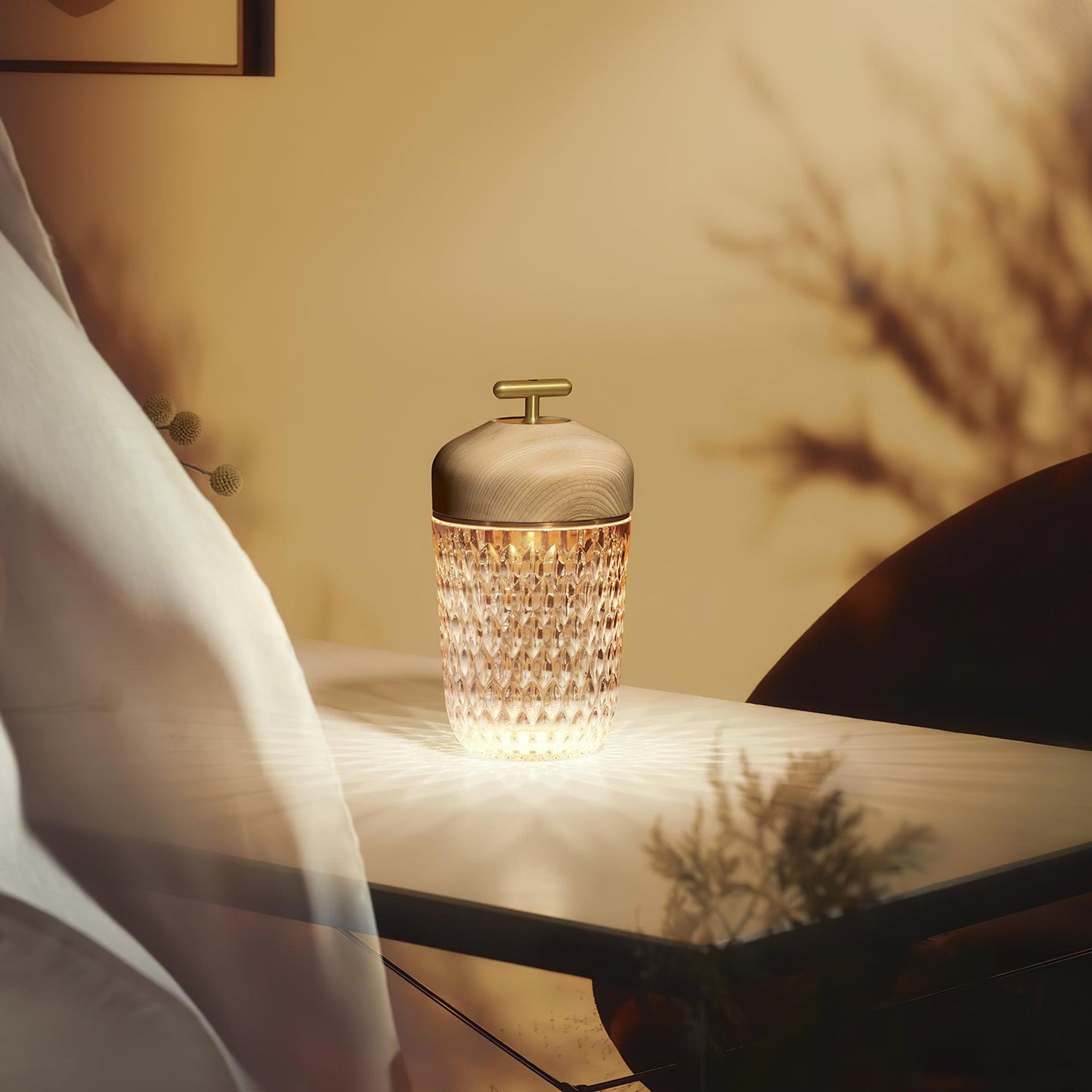 Lampe de Table Portable Folia | Éclairage Nomade et Élégant