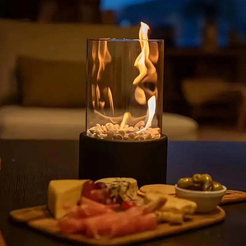 GlowEdge | Cheminée Moderne et Portable pour Ambiance Chaleureuse