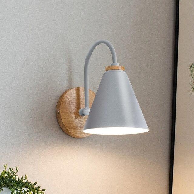 Applique Murale LED Intérieure Bois Métal Nordic