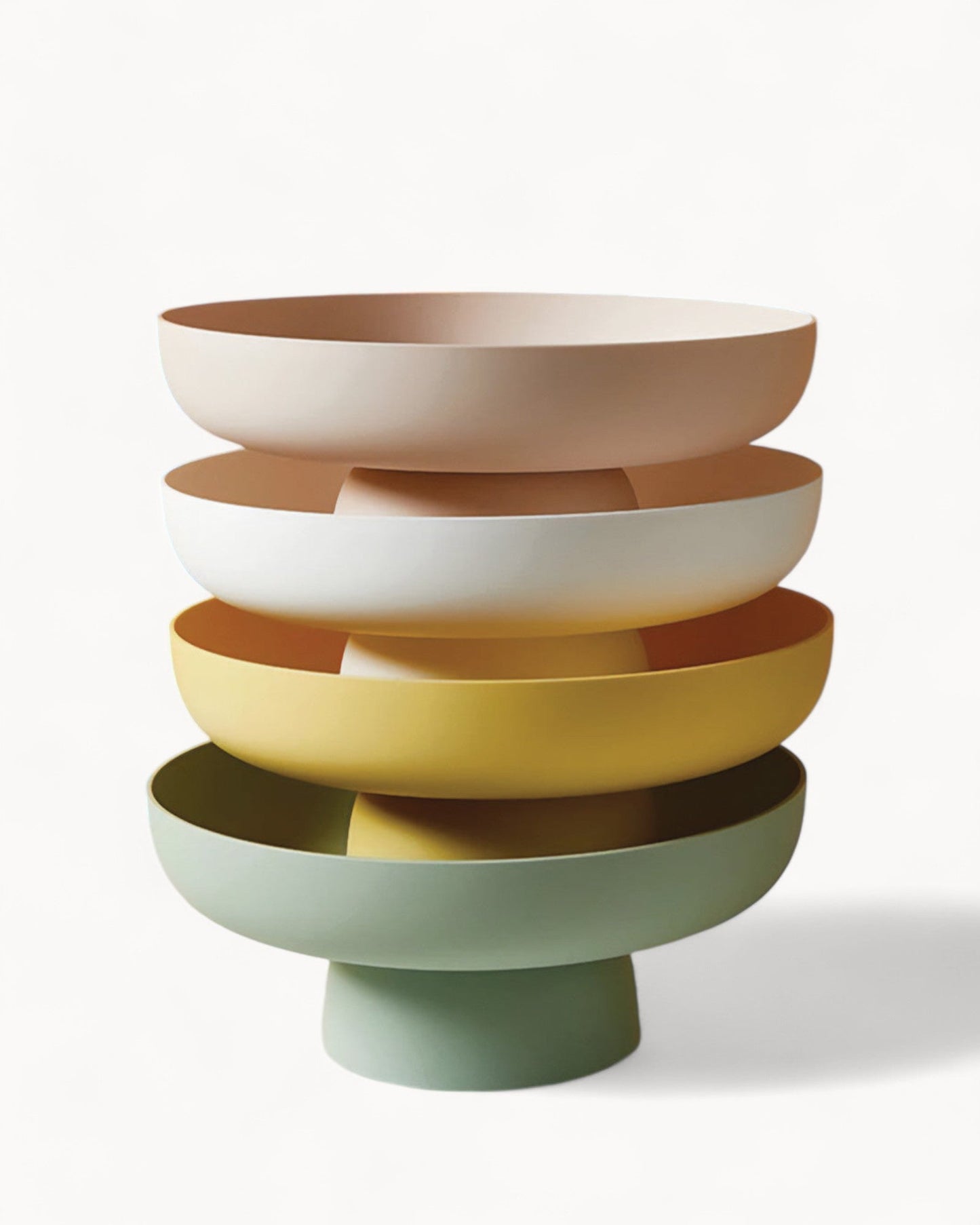 Bol Rond Coloré en Plastique – Élégance Moderne et Touche Décorative