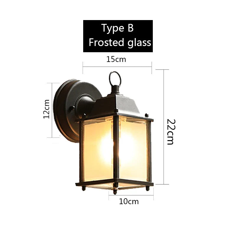 Applique Murale Extérieure Rétro – Charme Vintage et Éclairage LED Durable