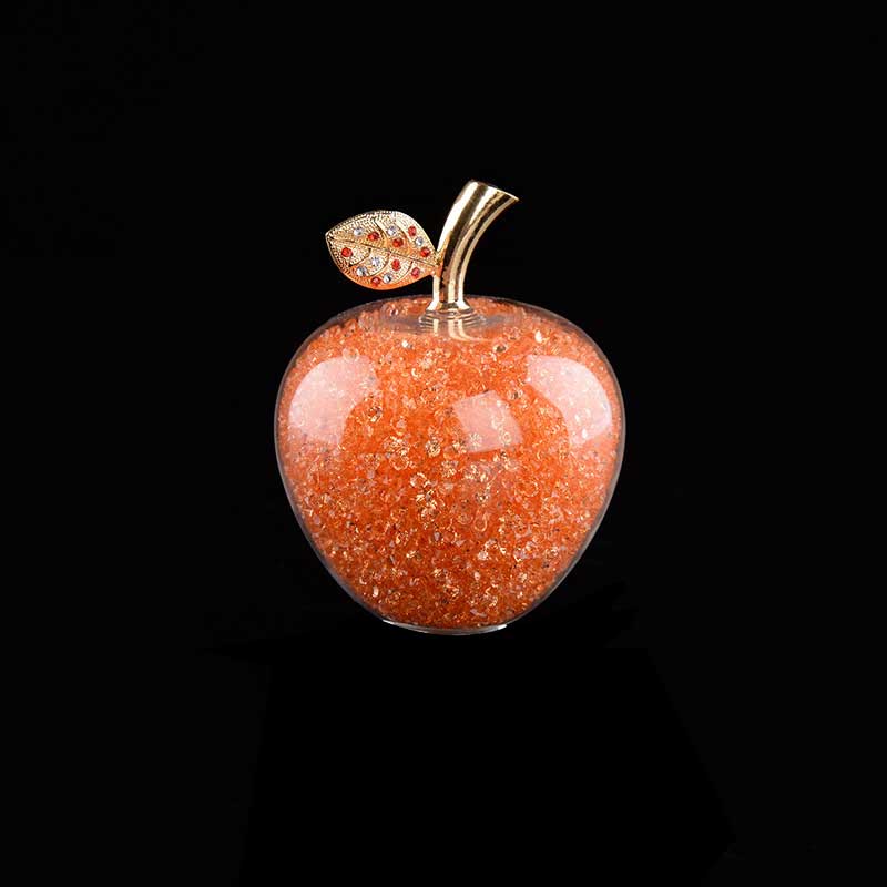 Pomme Décorative Cristal Verre Fait Main