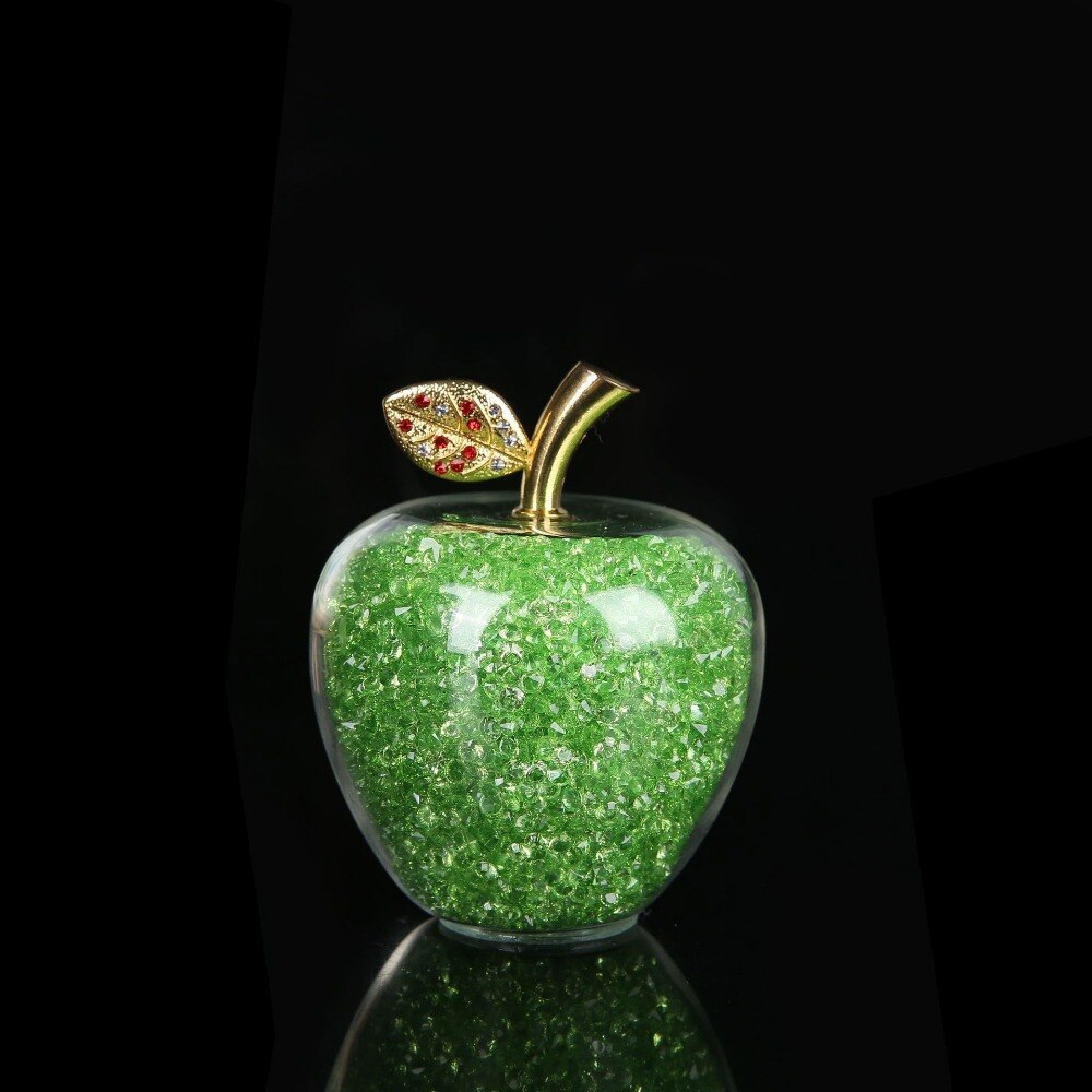 Pomme Décorative Cristal Verre Fait Main