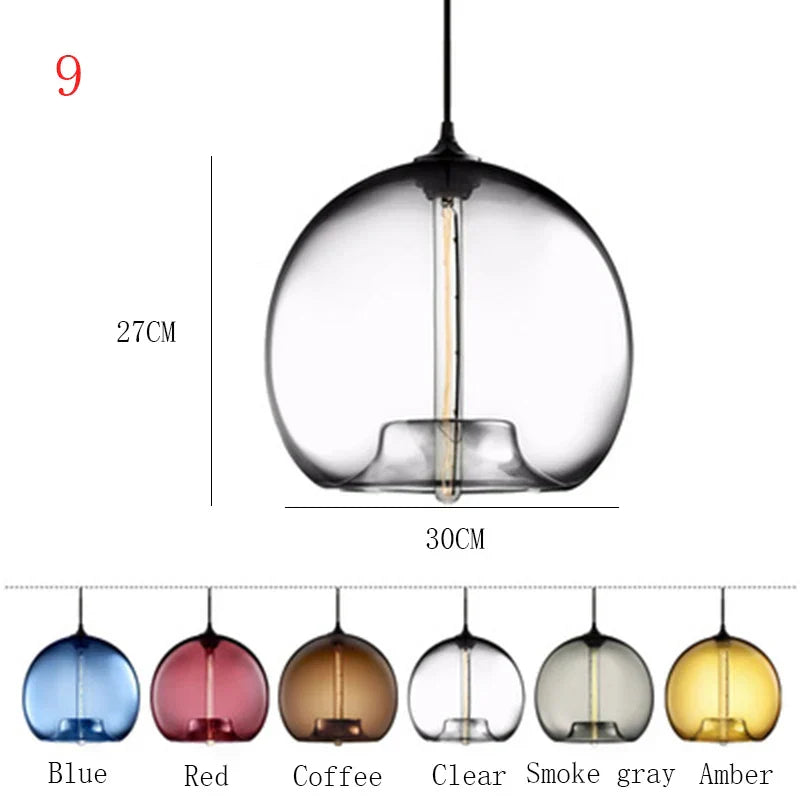 Suspension Nordique en Verre | Luminaire Élégant pour Décoration Intérieure