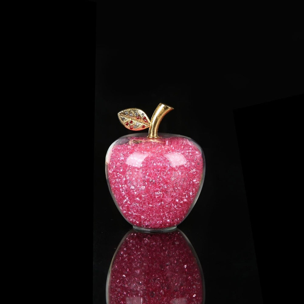 Pomme Décorative Cristal Verre Fait Main