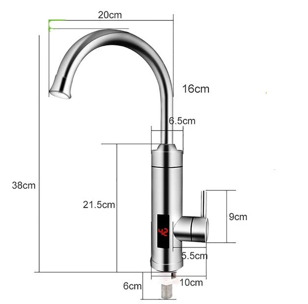 Electric Faucet | Robinet de Cuisine Intelligent Chauffant avec Capteur Sans Contact