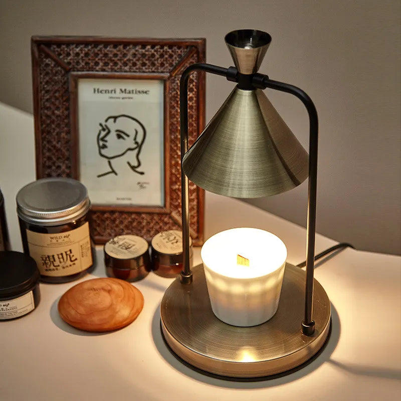 Lampe Réchauffe-Cire Dimmable Style Japonais – Élégance, Sérénité et Ambiance Chaleureuse