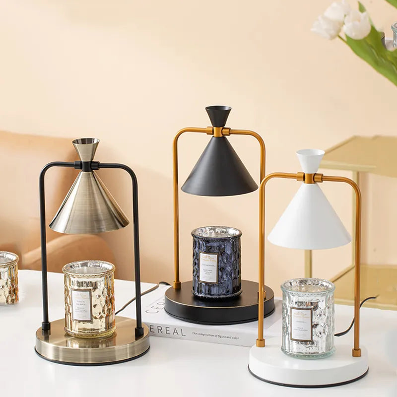 Lampe Réchauffe-Cire Dimmable Style Japonais – Élégance, Sérénité et Ambiance Chaleureuse