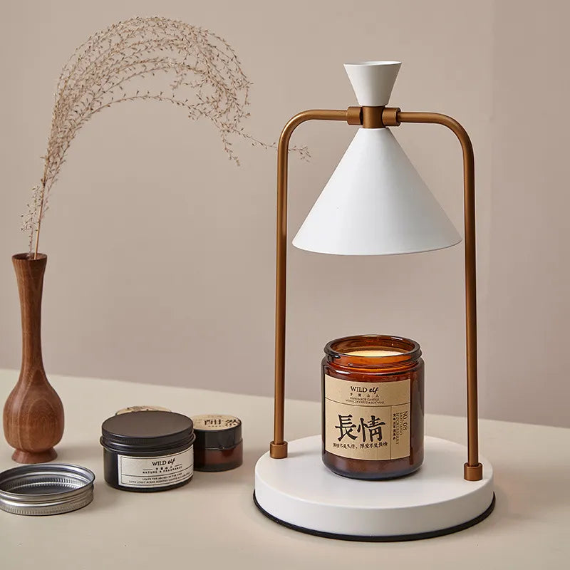 Lampe Réchauffe-Cire Dimmable Style Japonais – Élégance, Sérénité et Ambiance Chaleureuse