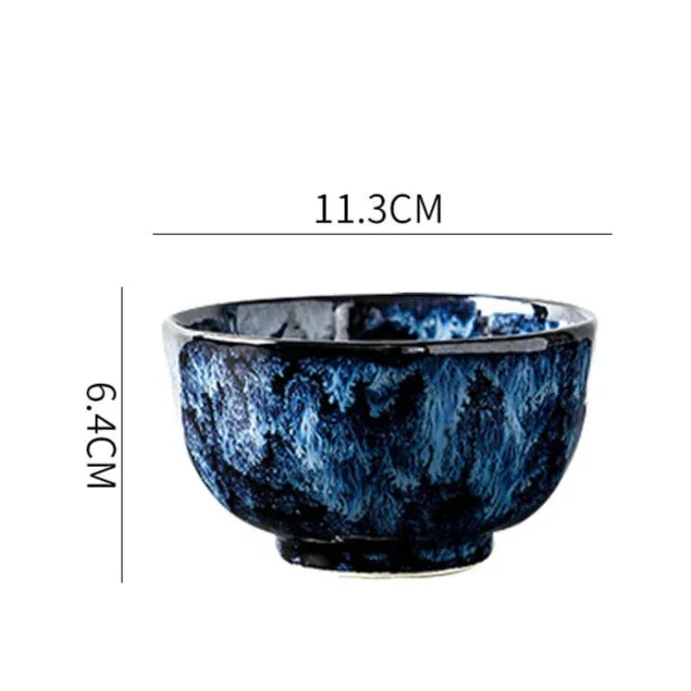 Ensemble de Dîner 10 Pièces Blue Nebula – Élégance Céleste pour Vos Repas Quotidiens