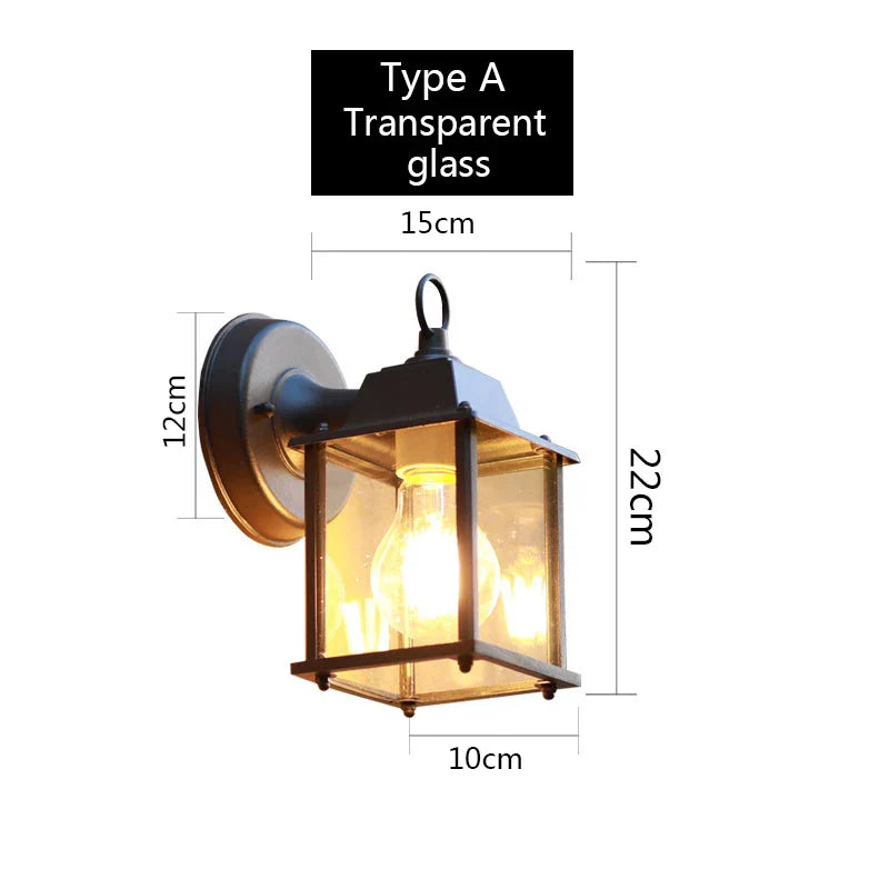 Applique Murale Extérieure Rétro – Charme Vintage et Éclairage LED Durable