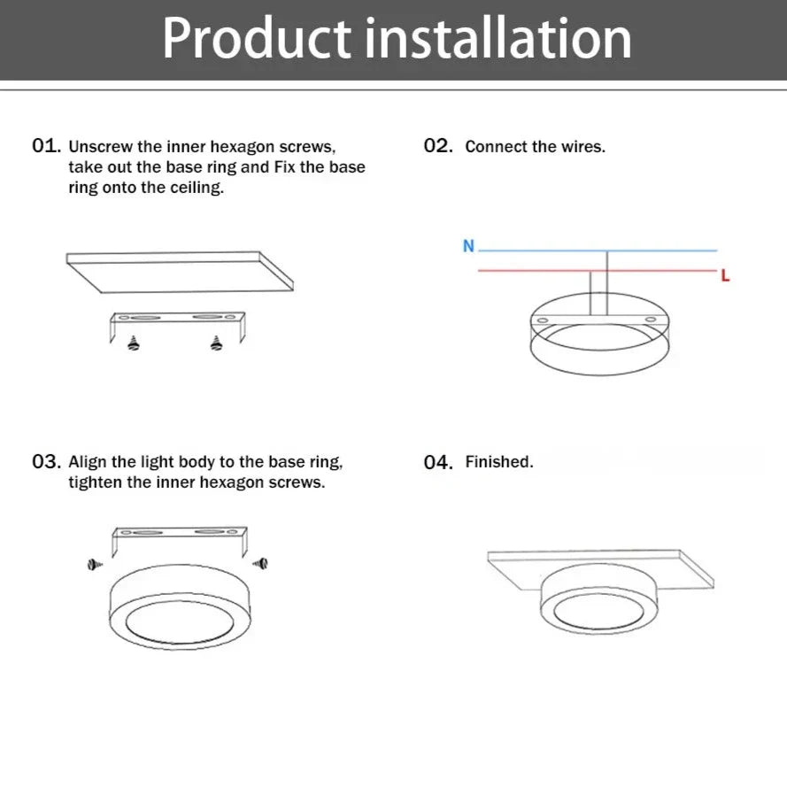 Ronnie Spot LED de Plafond Moderne Ultra Fin