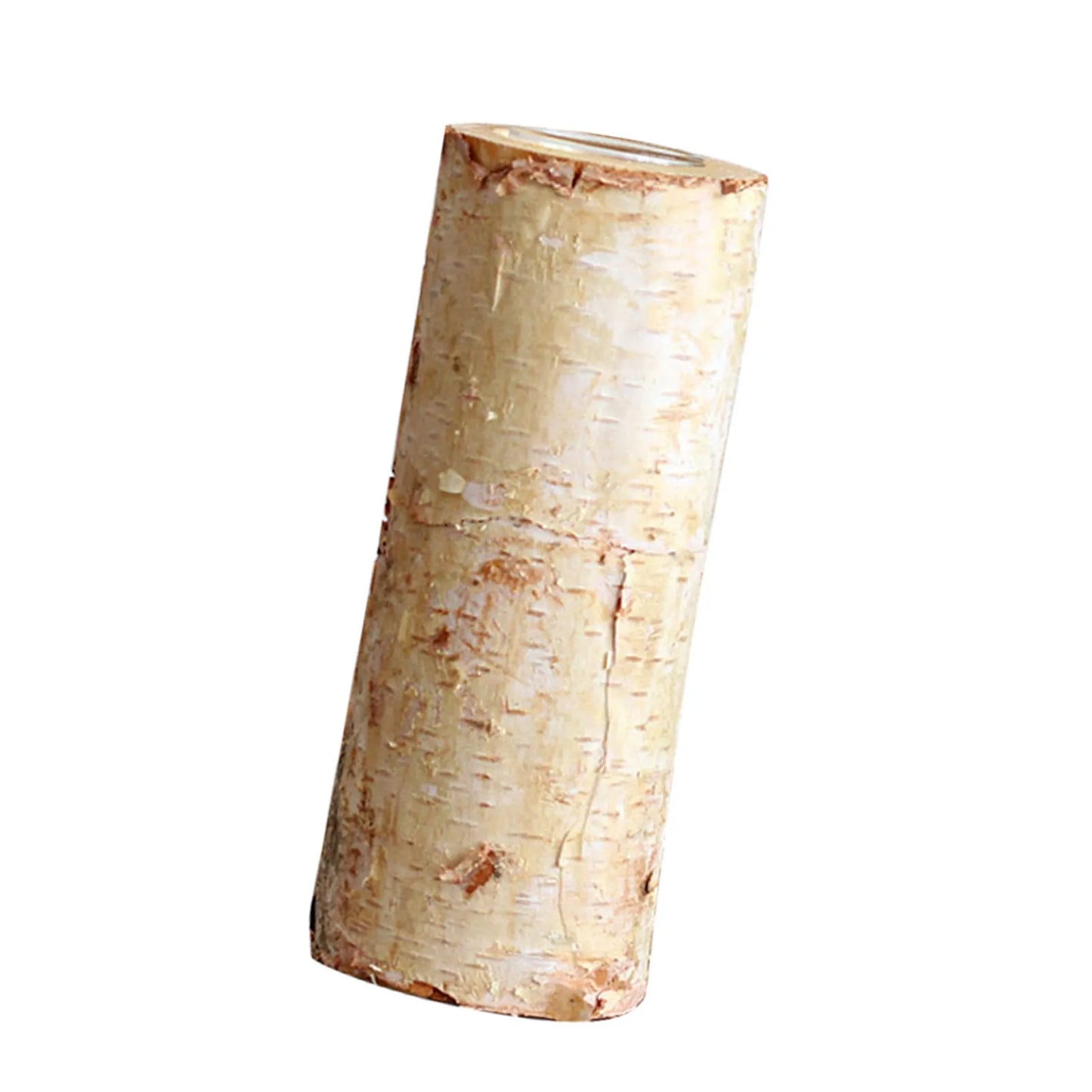 Support de Bougie Nature en Bois de Bouleau – Élégance Rustique et Chaleur Authentique