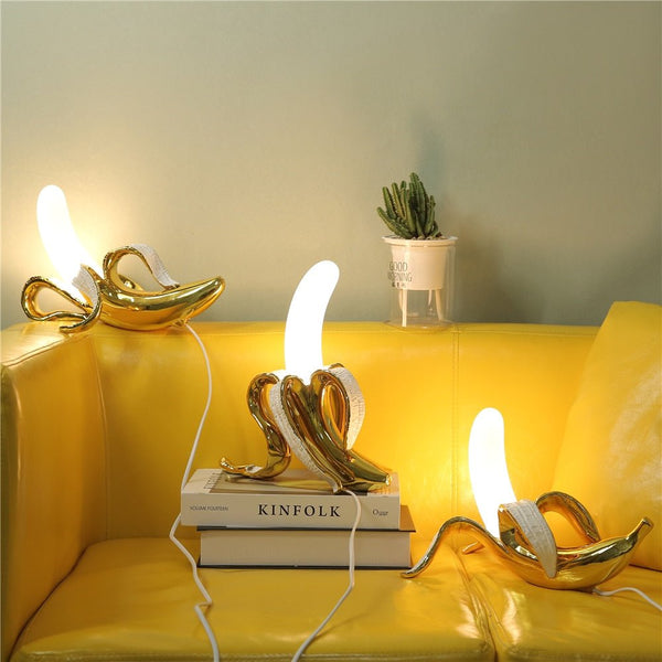 Lampes de Table Banana Lights – Élégance Art Déco et Touche Ludique