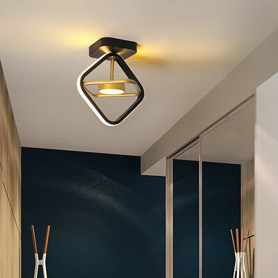 Plafonnier LED Moderne Doré Style Nordique Intérieur