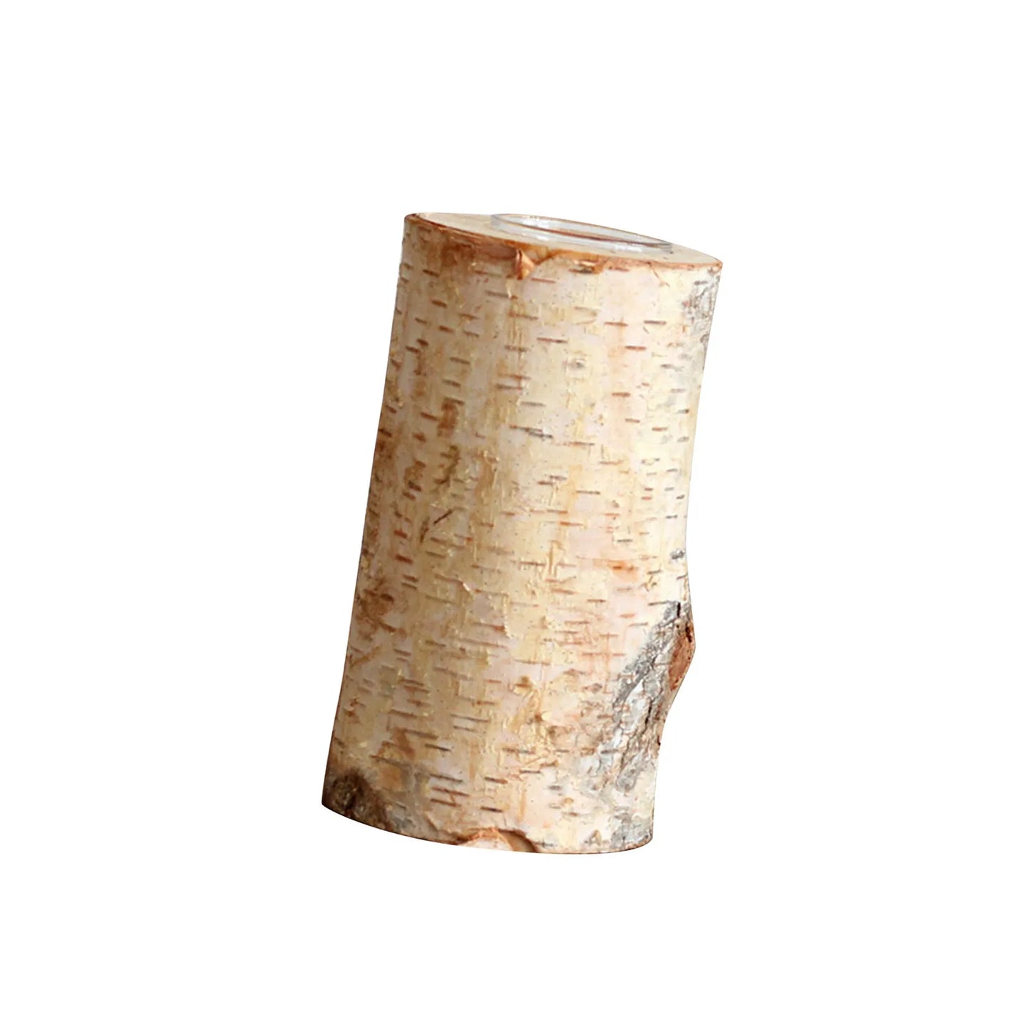 Support de Bougie Nature en Bois de Bouleau – Élégance Rustique et Chaleur Authentique