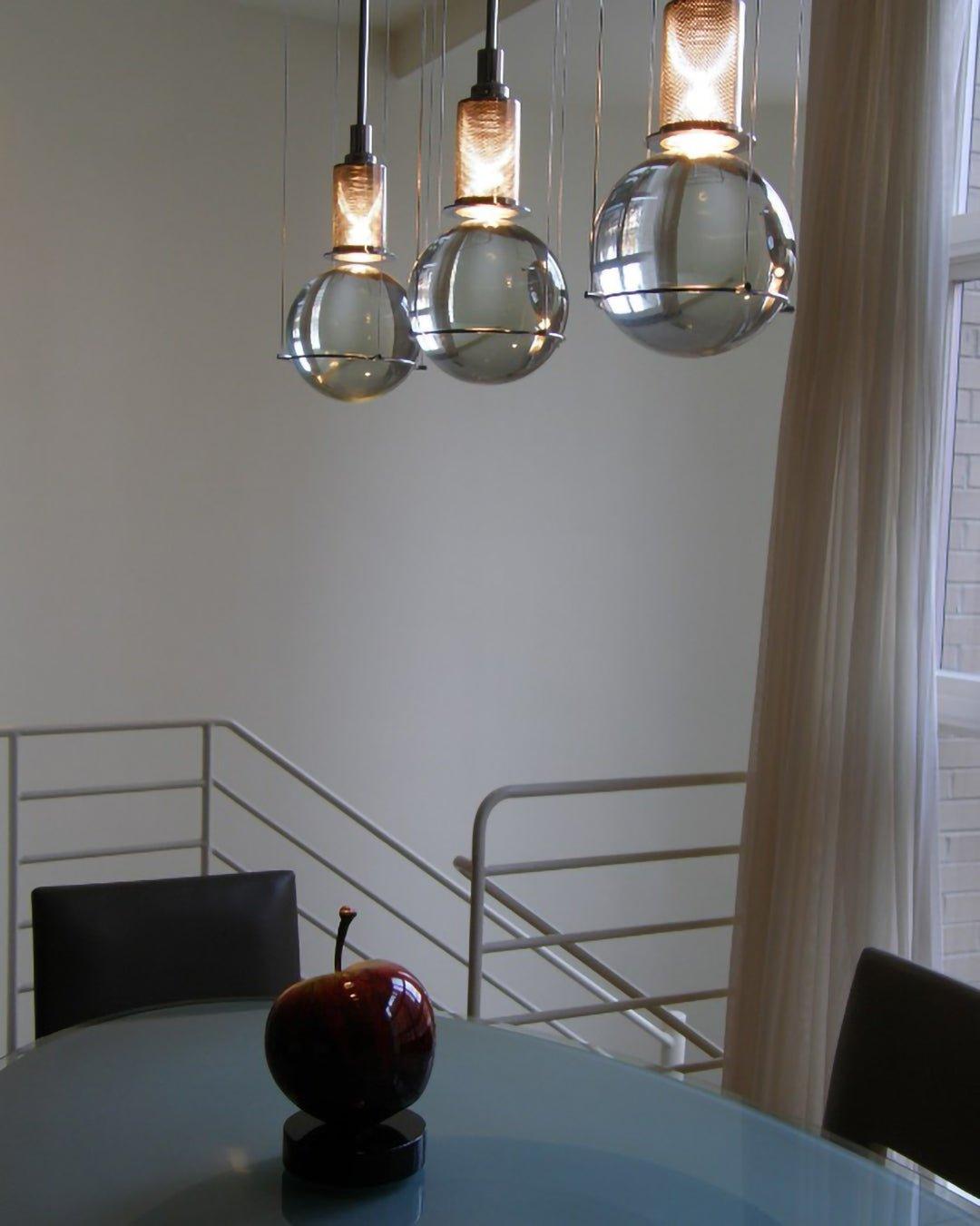 Suspension Globe Cristal – Laiton Doré Moderne