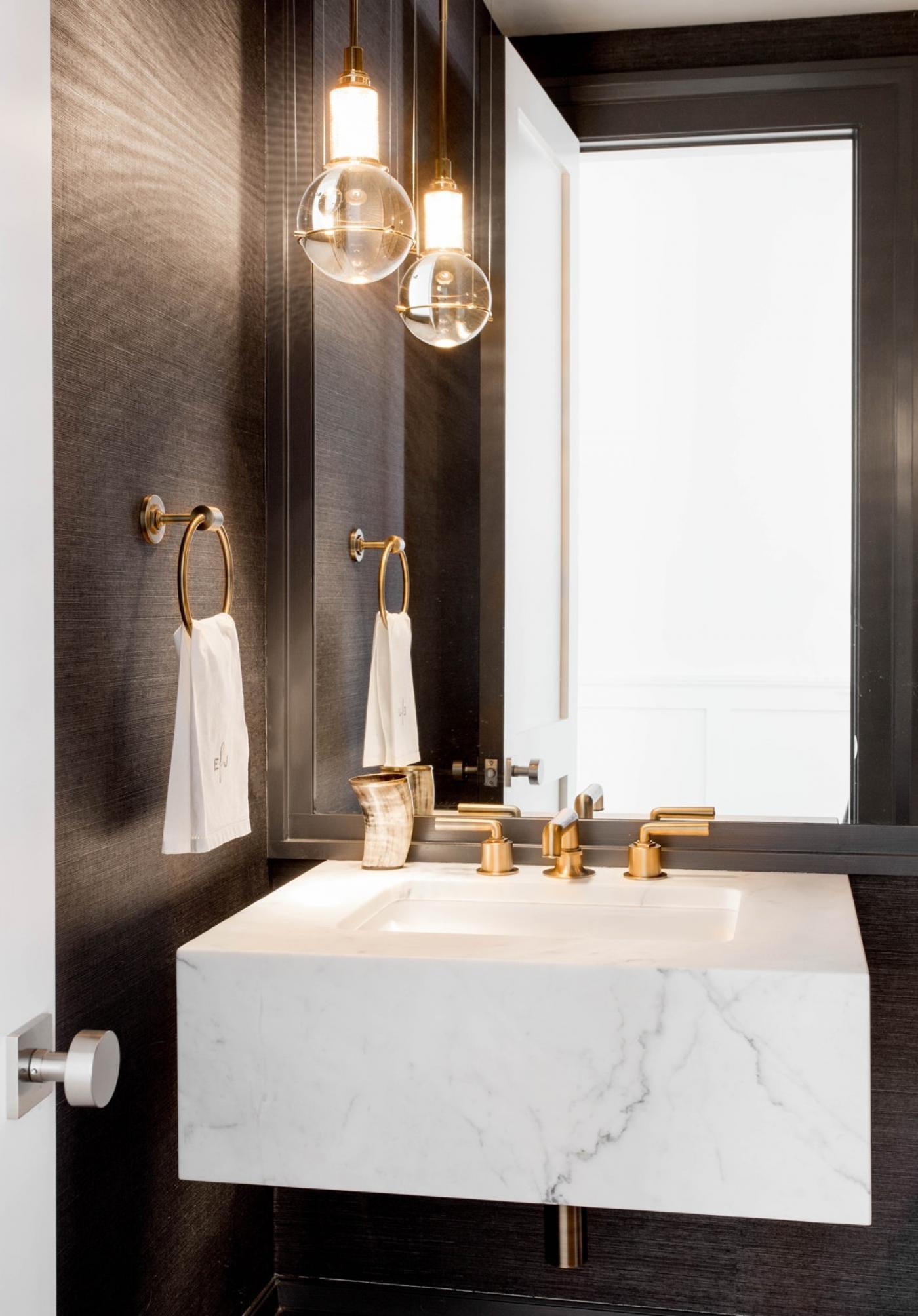 Suspension Globe Cristal – Laiton Doré Moderne